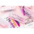 Transparent Pencil Case Sakura Pattern with Ribbon Storage Stationery Bag