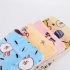 Transparent Pet Carrier Backpack With Silent Wheel Telescopic Handle Cartoon Pattern Plush Pad Large Capacity Trolley Case pink With door