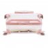 Transparent Pet Carrier Backpack With Silent Wheel Telescopic Handle Cartoon Pattern Plush Pad Large Capacity Trolley Case pink With door