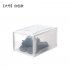 Transparent Shoe Rack Multi Purpose Thicken Dust Proof Storage Box for Toy Socks Sneaker Large black