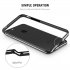 Transparent Ultra Slim Non slip Anti scratch Protective Back Cover   Metal Frame for iPhone X 8 8 Plus 6 6S 7 7 Plus