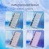 Transparent Wireless Keyboard Bluetooth Mute Lightweight Portable Compatible for Ipad Notebook Tablet Light Blue