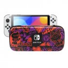 Travel Carrying Case Compatible For Nintendo Switch Oled Game Console Accessories Protective Storage Bag black purple