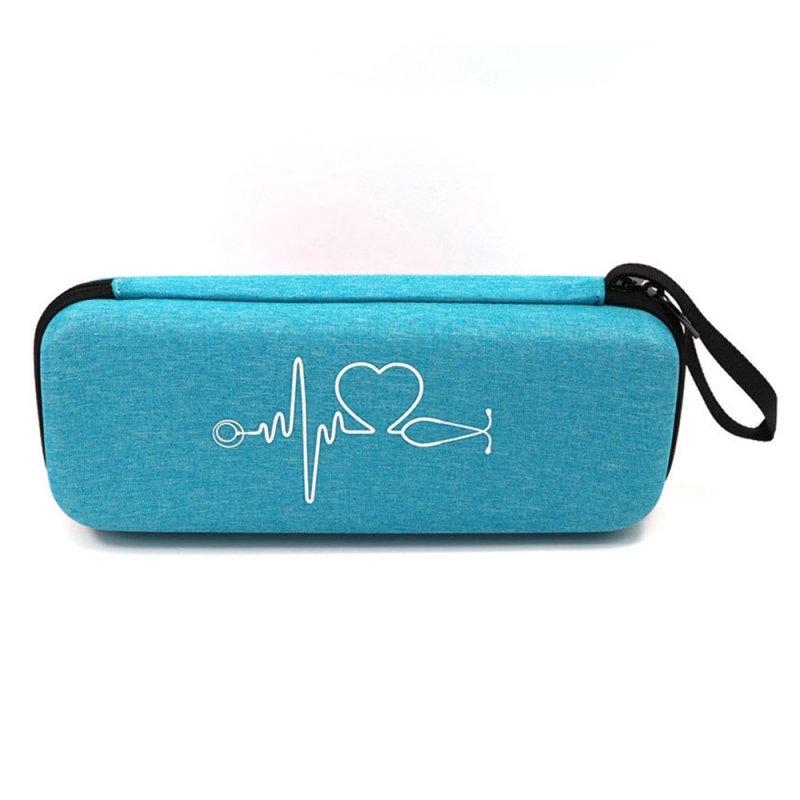 Travel Carrying Case Portable Stethoscope Storage Box Mesh Bag Compatible For Littmann Cardiology Iii Stethoscope sky blue