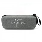 Travel Carrying Case Portable Stethoscope Storage Box Mesh Bag Compatible For Littmann Cardiology Iii Stethoscope grey