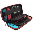 Travel Carrying Case Compatible For Nintendo Switch Game Console Storage Bag With 20 Game Card Slots red zipper