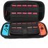 Travel Carrying Case Compatible For Nintendo Switch Game Console Storage Bag With 20 Game Card Slots red zipper