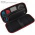 Travel Carrying Case Compatible For Nintendo Switch Game Console Storage Bag With 20 Game Card Slots red zipper
