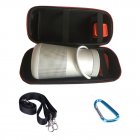Travel Case Shockproof Headphones Storage Bag for Dr. BOSE Soundlink Revolve and <span style='color:#F7840C'>Bluetooth</span> Speaker Extra Space for Plug&Cables all black