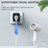 Travel Charger Multi functional 2usb Charging Stand Us Eu Uk Au Plug International Universal Converter Charger Multi country conversion 199 2U black