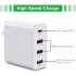 Travel Charger Quick Charge 3 0 Tech Four Charging Port Foldable Plug Applicable for iPhone iPad Mini Pro Galaxy Note  QC3 0 British regulations