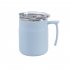 Travel Coffee Mug Water Cups With Leak Proof Flip Cover Handle Double Layer Vacuum Stainless Steel Coffee Tumbler For Home Office Travel Camping sky blue 500ml