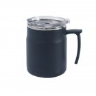 Travel Coffee Mug Water Cups With Leak Proof Flip Cover Handle Double Layer Vacuum Stainless Steel Coffee Tumbler