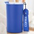Travel Coffee Tumbler Insulated Coffee Vacuum Coffee Cup 304 Stainless Steel Inner Reusable Thermal Cup With Lid And 201 Stainless Steel Outer For Home Office b