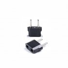 Travel Electric Adapter Power Cord Charger Sockets Outlet Black EU Plug
