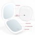 Travel Makeup Mirror  Travel Mirror With Light  Touch Button  Magnification 1X Or 5X  Lighted Magnifying Mirror Gift For Mother  Sisters  Wife  Girlfriend