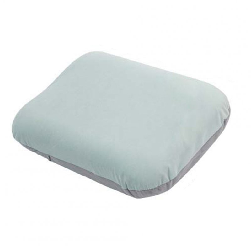 Travel Pillow Outdoor Compressible Ultralight Inflatable Pillow Hiking Beach Sleeping Pillow Camping Air Pillow light green pillowcase