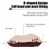 Travel Pillow Outdoor Compressible Ultralight Inflatable Pillow Hiking Beach Sleeping Pillow Camping Air Pillow beige pillowcase