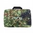 Travel Shoulder Storage Bag Waterproof Headphone Hard Shell Carrying Case Organizer  with Logo  For Ps5 Console grey