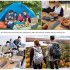 Travel Utensils With Case 8pcs Portable Stainless Steel Knife Fork Spoon Chopsticks Straws Set Reusable Travel Cutlery Set For Outdoor Camping silver