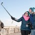 Travelling Xmas Party Selfie Stick with Bluetooth Remote Shutter iPhone X iPhone 8   Android Smartphones black