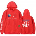 Travis Scotts ASTROWORLD Long Sleeve Printing Hoodie Casual Loose Tops Hooded Sweater E red 3XL