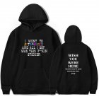 Travis Scotts ASTROWORLD Long Sleeve Printing Hoodie Casual Loose Tops Hooded Sweater A black XL