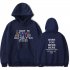 Travis Scotts ASTROWORLD Long Sleeve Printing Hoodie Casual Loose Tops Hooded Sweater A hidden blue M