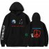 Travis Scotts ASTROWORLD Long Sleeve Printing Hoodie Casual Loose Tops Hooded Sweater E black XL