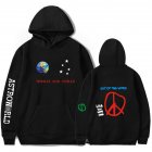 Travis Scotts ASTROWORLD Long Sleeve Printing Hoodie Casual Loose Tops Hooded Sweater E black M