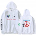 Travis Scotts ASTROWORLD Long Sleeve Printing Hoodie Casual Loose Tops Hooded Sweater E white XL