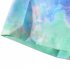 Trendy Short Sleeves T shirt For Men Women Tie dye Printed Gradient Color Tops Lapel Loose Cardigan Shirts As shown L