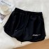 Trendy Sports Shorts For Women Summer High Waist Casual Loose Wide leg Yoga Pants For Fitness grey M