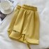 Trendy Sports Shorts For Women Summer High Waist Casual Loose Wide leg Yoga Pants For Fitness grey XL