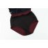 Trendy V Neck Short Sleeves Bikini Swimsuit For Women Sexy High Waist Backless Push Up One piece Swimwear black M