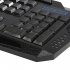 Tri Color Backlit Computer Gaming Keyboard USB Powered Full N Key Game Keyboard for Desktop Laptop black