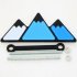 Tri color Grille Badge Emblem For Tacoma 2018 2019 TRD 4runner Tundra Gray color
