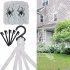 Trigonometry Spider Web with Elastic Spider Cotton for Outdoor Courtyard Halloween Party Decor Suit