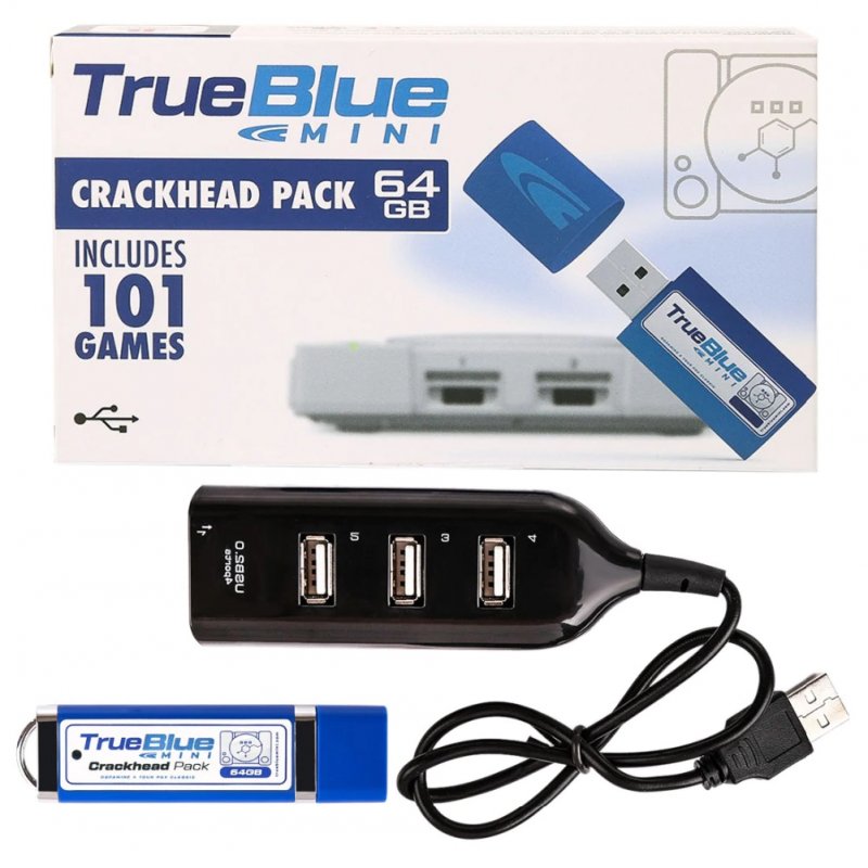 True Blue Mini Crackhead Pack 101 Games /Meth Pack 101 Games/32G Fight Pack 58 Games for  Classic Games & Accessories
