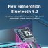 True Wireless Bluetooth Headset Neckband Headphones Stereo Binaural Sports Earphones Bt22 Black