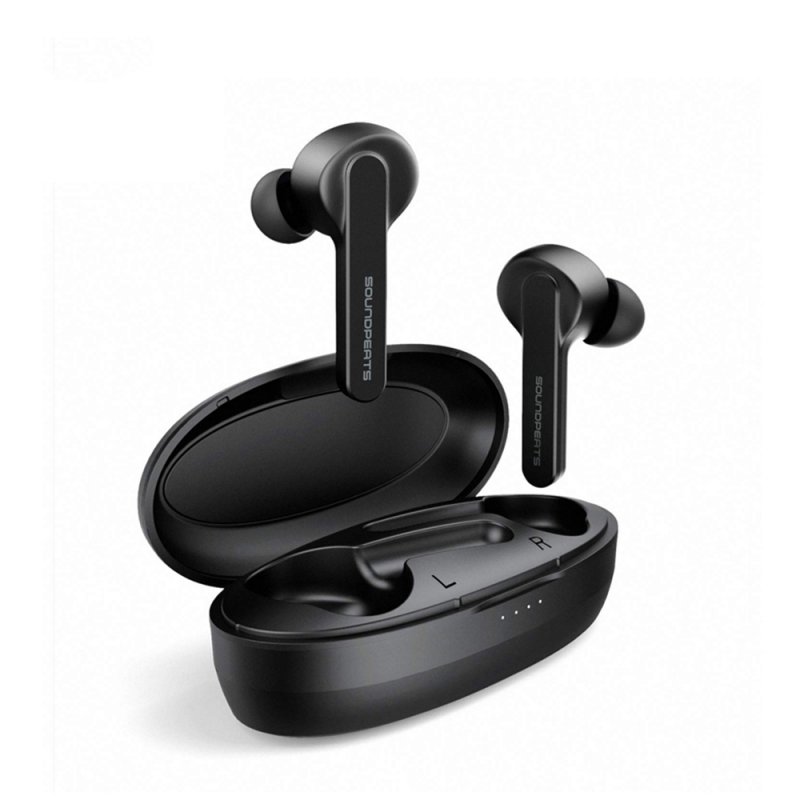 True Wireless Earbuds Bluetooth 5.0 In-Ear TWS Earphones Auto-Pair Wireless Headsets Sports Headphone black