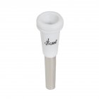 <span style='color:#F7840C'>Trumpet</span> Mouthpiece Metal ABS For Bach <span style='color:#F7840C'>Trumpet</span> Musical Instruments Parts white
