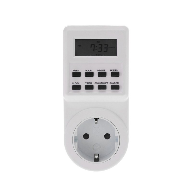 Ts-t01-eu Electronic Digital Timer Switch Infinite Loop Kitchen Timer Switch Socket European plug