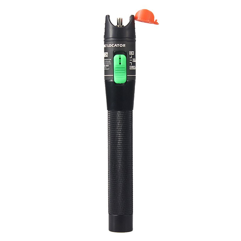 Optical Fiber Visual Fault Locator Fiber Optic Cable Tester Meter Red Light Pen with 2.5mm Universal Connector for FC/SC / ST Connector  