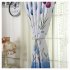 Tulips Pattern Shading Window Curtain for Bedroom Living Room Decoration As shown 1   2 meters high