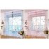 Tulle Curtain with Loving Heart Balloons Pattern for Home Balcony Living Room Kids Room  1m wide   2m high  through rod processing  Blue balloon yarn