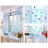 Tulle Curtain with Loving Heart Balloons Pattern for Home Balcony Living Room Kids Room  1m wide   2m high  through rod processing  Blue balloon yarn
