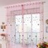 Tulle Curtain with Loving Heart Balloons Pattern for Home Balcony Living Room Kids Room  1 4m wide   2 4m high Blue balloon yarn