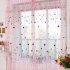 Tulle Curtain with Loving Heart Balloons Pattern for Home Balcony Living Room Kids Room  1 4m wide   2 4m high Pink balloon gauze