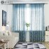 Tulle Embroidered Curtain for Kitchen Living Room Bedroom Window Treatment Panel White  hook  1   2 5 meters high
